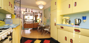 Planet Sputnik vintage kitchen and dining room